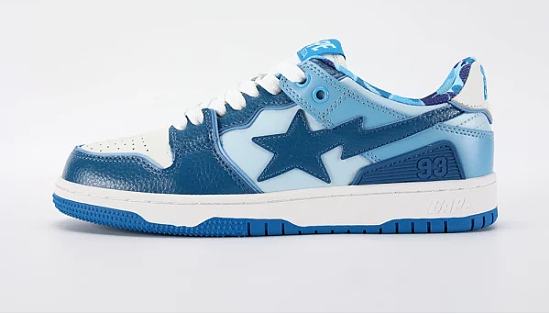 A Bathing Ape Bape SK8 Sta ABC Camo Blue (2022) 1I30-291-005/1I30-191-006 - 1