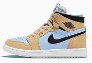 Air Jordan 1 High Zoom Air CMFT Psychic Blue (Women's) CT0979-400 - 1