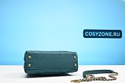 Chanel Coco Handle Caviar Skin 2WAY Handbag with Green Gold Metal IC Chip A2094327 - 4