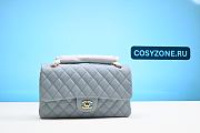 Chanel Medium Quilted Cotton Classic Double Flap Bag - 1