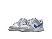 Nike Dunk Low Mini Swoosh Wolf Grey Game Royal (GS) FN3878-001 - 1