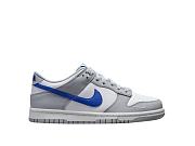 Nike Dunk Low Mini Swoosh Wolf Grey Game Royal (GS) FN3878-001 - 4