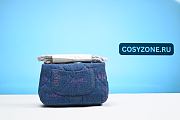 Chanel Bag Small Single Flap Quilted Denim XU80055255 - 6