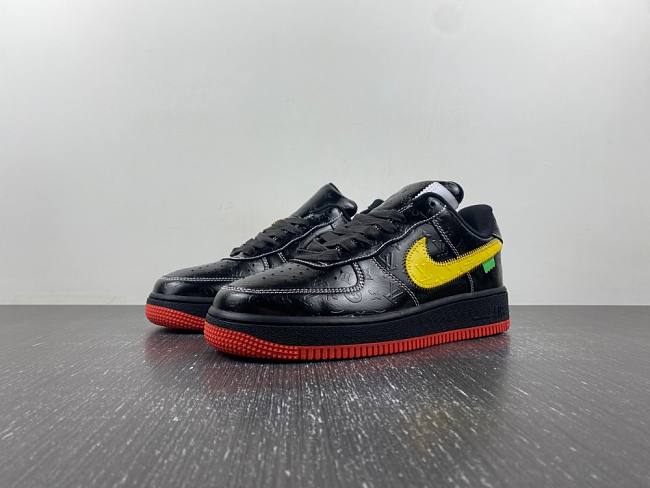 LV x Nike Air Force AF011-Black Yellow - 1