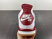 Air Nike SB x Air Jordan 4 White Red DR5415-160 - 6