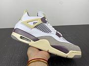 A Ma Maniere x Air Jordan 4 White Grey Purple 2022 DH6927-068 - 2