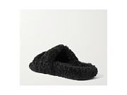 Balenciaga Furry Slide Black White (Women's) 654261W2DO11096 - 3