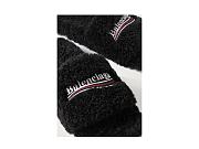 Balenciaga Furry Slide Black White (Women's) 654261W2DO11096 - 2