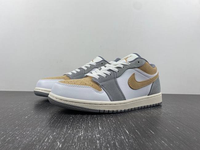 Air Jordan 1 Low White Grey Tan DC0774-189 - 1