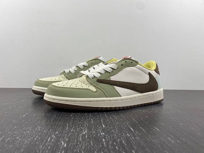 Travis Scott x Air Jordan 1 Low OG Brown Yellow Green DM7866-603 - 1