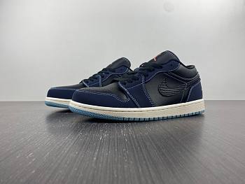 Nike Air Jordan 1 Low Navy Black Snakeskin FJ5478-010