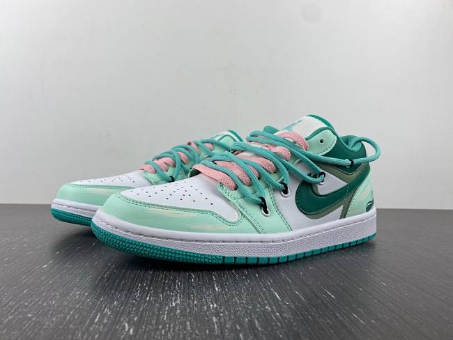 Air Jordan 1 Low SE Craft Nside Out Top Green White DC0774-132 - 1