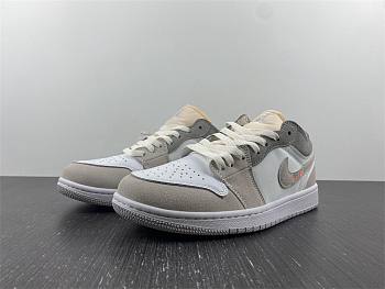 Air Jordan 1 Low Inside Out Cream White Light Grey (GS) DQ3727-100