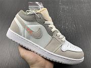 Air Jordan 1 Low Inside Out Cream White Light Grey (GS) DQ3727-100 - 3