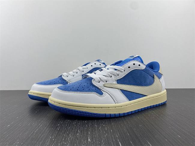 Travis Scott x Fragment x Nike Air Jordan 1 Low “UNC Blue” - 1