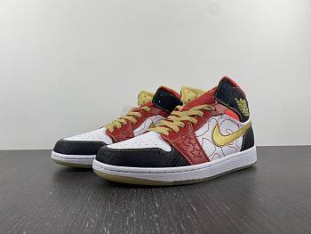 Air Jordan 1 Mid XQ White Black Sport Red DV0576-176