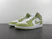 Air Jordan 1 Mid Green Python (Women's) DV2959-113 - 1