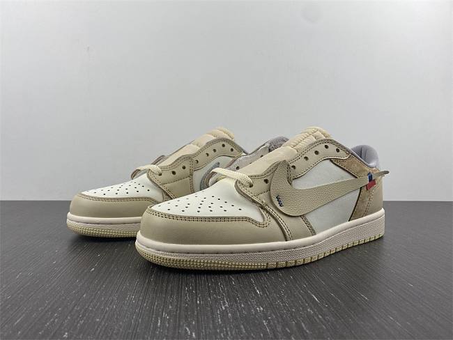 AIR JORDAN 1 LOW TRAVIS SCOOT CREAM CLOUD PURPLE - 1