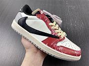 Travis Scott x Air Jordan 1 Low OG Red White Black - 4