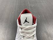 Air Jordan 1 Low White Gym Red Black (GS) 553560-164 - 4