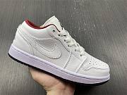 Air Jordan 1 Low White Gym Red Black (GS) 553560-164 - 3