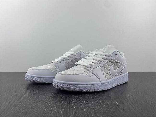 Air Jordan 1 Low Quilted White (Women's) DB6480-100 - 1