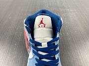 Air Jordan 1 Mid SE French Blue Light Steel (GS) DR6235-401 - 4