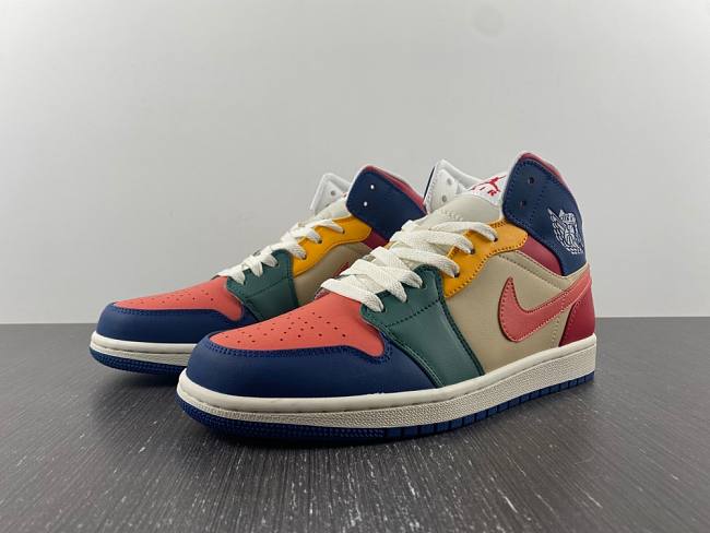 Air Jordan 1 Mid SE Multi Color (2022) (Women's) DN3738-400 - 1