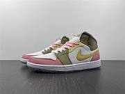 Air Jordan 1 Mid SE Pastel Vivid Green Grind (GS) DJ0338-100 - 1