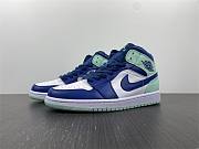 Air Jordan 1 Mid Mystic Navy Mint Foam 554724-413 - 1