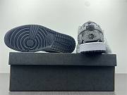 Air Jordan 1 Low Black White Grey Paisley 553558-940 - 6