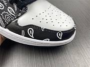 Air Jordan 1 Low Black White Grey Paisley 553558-940 - 3