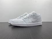 Air Jordan 1 Low Triple White Tumbled Leather 553558-130 - 1