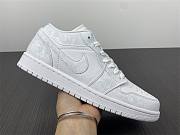 Air Jordan 1 Low Triple White Tumbled Leather 553558-130 - 6