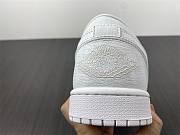 Air Jordan 1 Low Triple White Tumbled Leather 553558-130 - 5