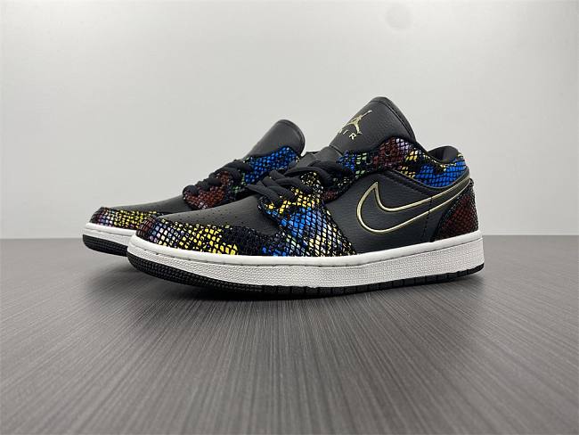 Air Jordan 1 Low Multicolor Snakeskin (2020) (Women's) CW5580-001 - 1