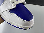 AIR JORDAN 1 MID (GS) 'WHITE DEEP ROYALE BLUE’  - 2