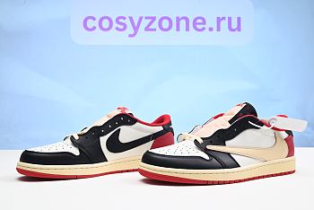 Travis Scott x Air Jordan 1 Low Black Red DM7866-166