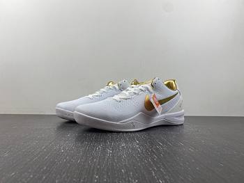 Nike Kobe 8 Protro White Metallic Gold FV6325-100