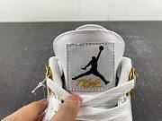 Air Jordan 4 White/Coconut Milk-Vivid Sulfur AQ9129-101 - 4