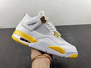 Air Jordan 4 White/Coconut Milk-Vivid Sulfur AQ9129-101 - 5