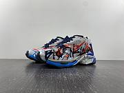 Balenciaga Runner White And Blue Printing 677402 W3RB6 1264 - 1