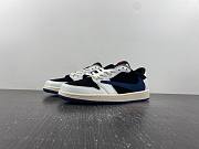 Travis Scott x Nike Air Jordan 1 Low Black White & Blue DM7866-713 - 1