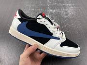 Travis Scott x Nike Air Jordan 1 Low Black White & Blue DM7866-713 - 4