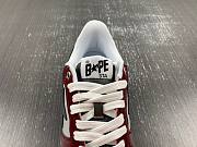 A Bathing Ape Bape Sta Nostalgic Burgundy Grey 1I80-191-006/1I80-291-006 - 4