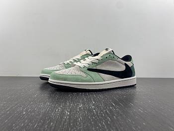 Travis Scott x Air Jordan 1 Low OG Green White Black DM7866-813