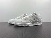 Nike Dunk Low Dover Street Market Triple White Velvet DH2686-100 - 1