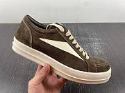 Rick Owens Vintage Sneaks Velour Suede Dust Grey Milk White RU01C4897_LVSLPO_3411/RU02C7897 LVSLPO 3411 - 4