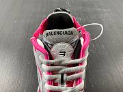 Balenciaga Runner Sneaker White, Fluo Pink, Grey, & Black 677402-W3RBN-9155 - 5