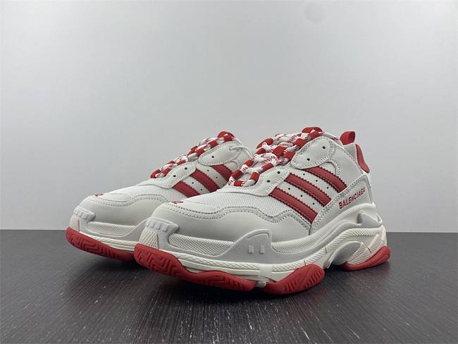 Balenciaga x Adidas Triple S White Red IF0166 - 1